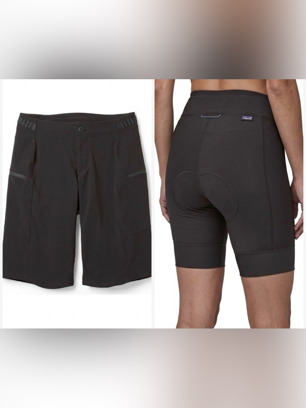 Patagonia Women’s Dirt Craft Mountain Bike Shorts WITH Padded Liner Size 4 Black